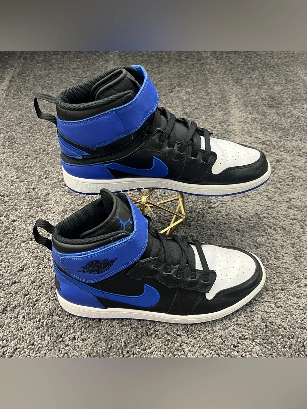 Jordan 1 High FlyEase Shoes Men’s Size 11.5 Hyper Royal Black White CQ3835-041